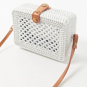 Rattan crossbody bag